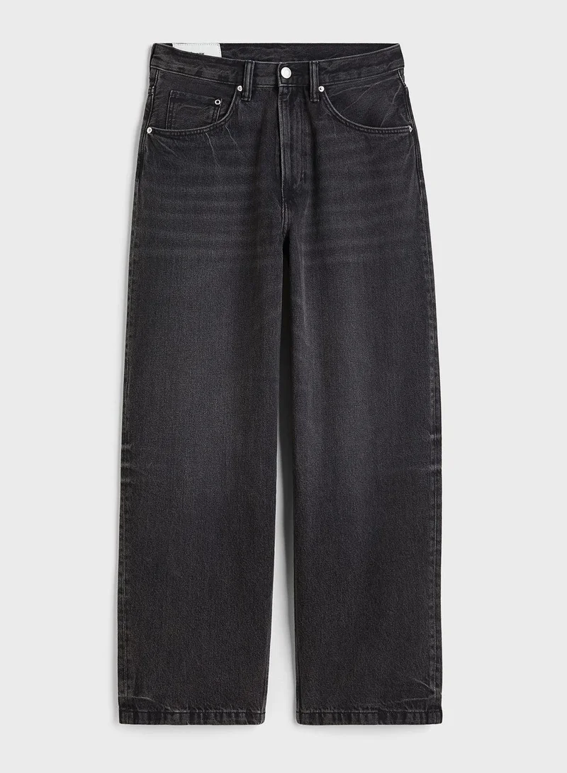 H&M Light Wash Baggy Fit Jeans